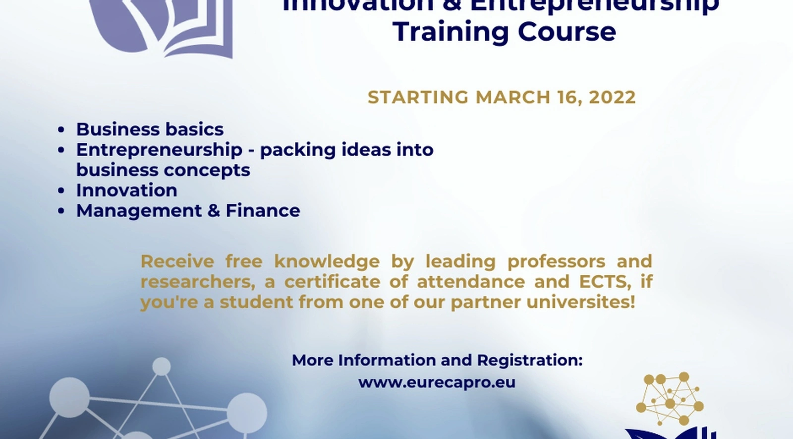 Entrepreneurial finance management course